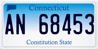 CT license plate AN68453
