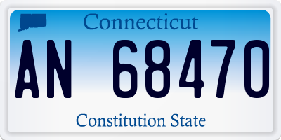CT license plate AN68470
