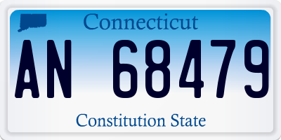 CT license plate AN68479