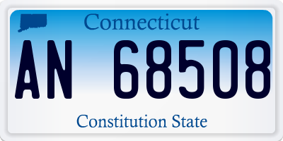 CT license plate AN68508