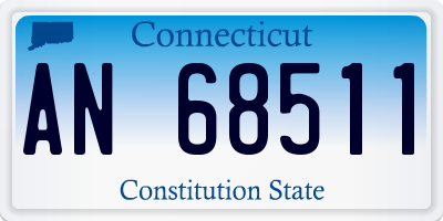 CT license plate AN68511