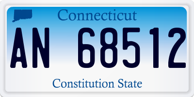 CT license plate AN68512