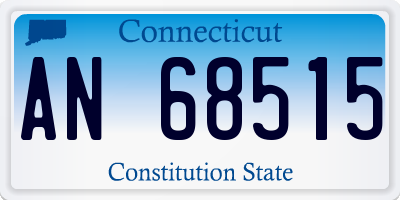 CT license plate AN68515
