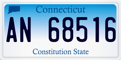 CT license plate AN68516
