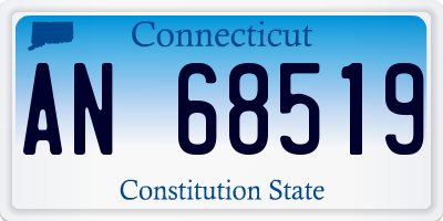 CT license plate AN68519