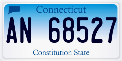 CT license plate AN68527