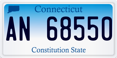 CT license plate AN68550