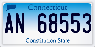 CT license plate AN68553