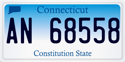 CT license plate AN68558