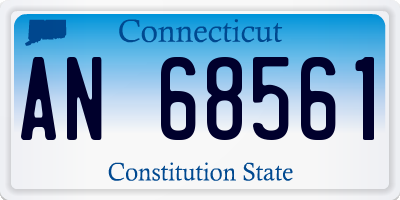 CT license plate AN68561