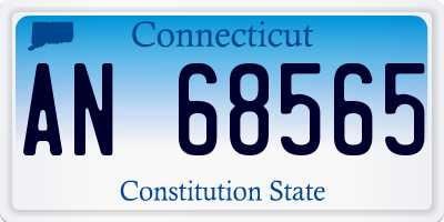 CT license plate AN68565