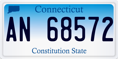 CT license plate AN68572