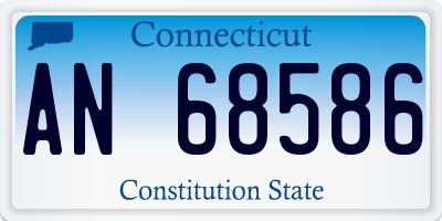CT license plate AN68586