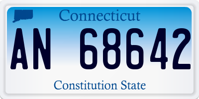 CT license plate AN68642