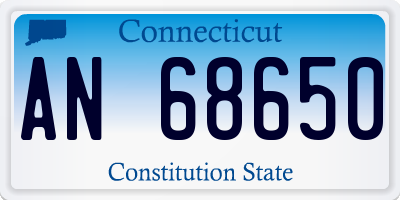 CT license plate AN68650