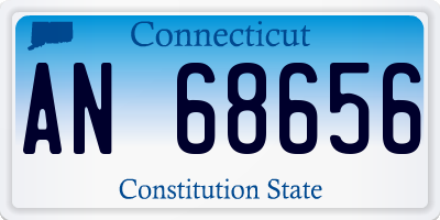CT license plate AN68656