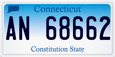 CT license plate AN68662