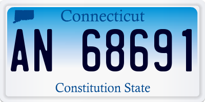 CT license plate AN68691