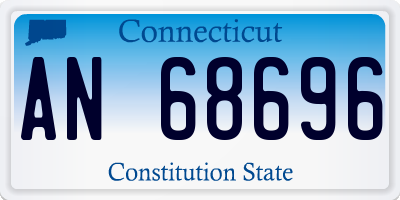 CT license plate AN68696