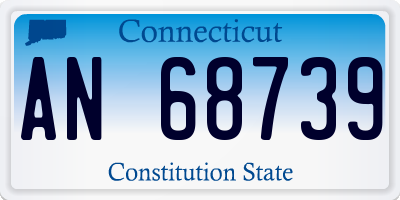 CT license plate AN68739