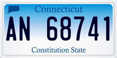 CT license plate AN68741