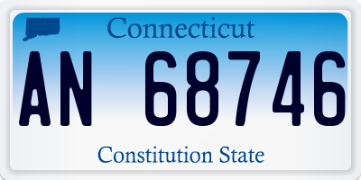 CT license plate AN68746