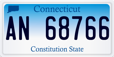 CT license plate AN68766