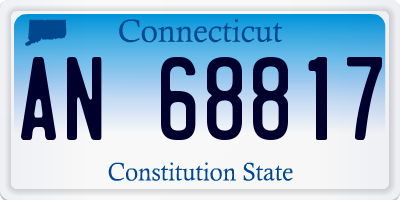 CT license plate AN68817