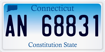 CT license plate AN68831
