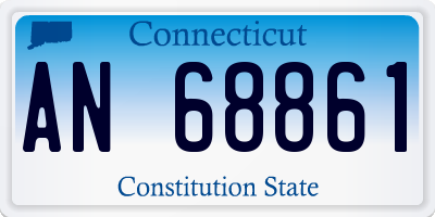 CT license plate AN68861