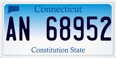 CT license plate AN68952