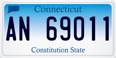 CT license plate AN69011