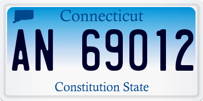 CT license plate AN69012