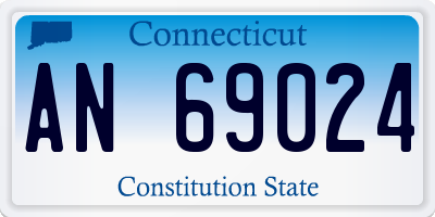 CT license plate AN69024