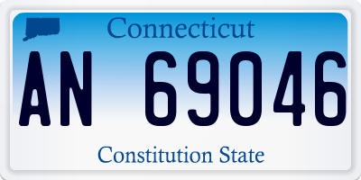 CT license plate AN69046