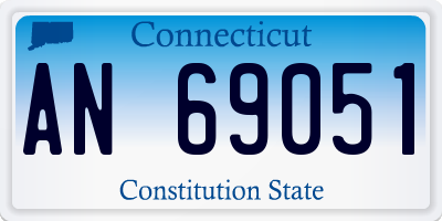 CT license plate AN69051