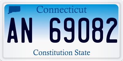 CT license plate AN69082
