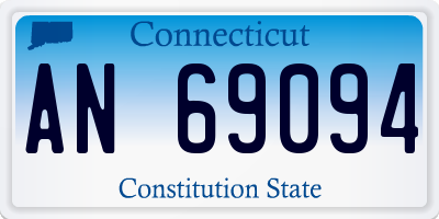 CT license plate AN69094