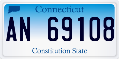 CT license plate AN69108