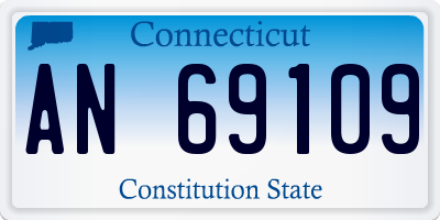 CT license plate AN69109