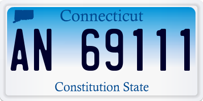 CT license plate AN69111