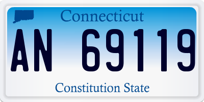 CT license plate AN69119