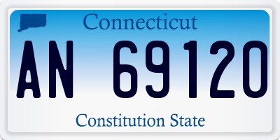 CT license plate AN69120