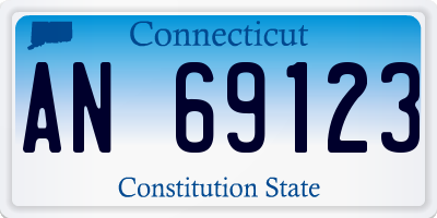 CT license plate AN69123
