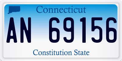 CT license plate AN69156