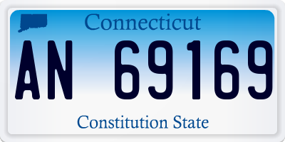 CT license plate AN69169