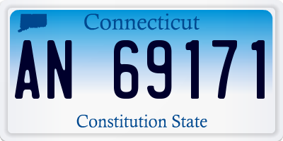 CT license plate AN69171
