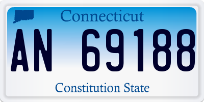 CT license plate AN69188