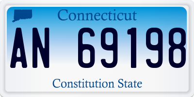 CT license plate AN69198