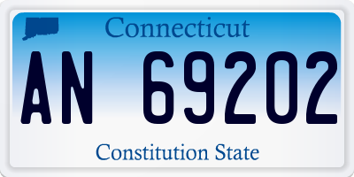 CT license plate AN69202